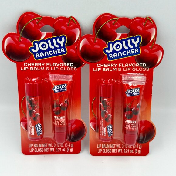 4 Pieces Jolly Rancher Cherry Flavored Lip Balms Gloss BNIP - Picture 1 of 1